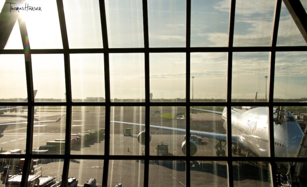 Sunrise at Suvarnabhumi Airport - Bangkok