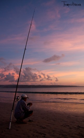 Sunset on Jimbaran Beach - Bali