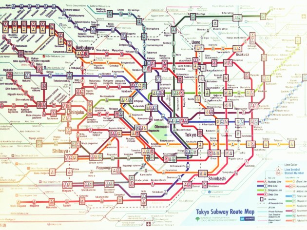 Tokyo Rail:Train Map